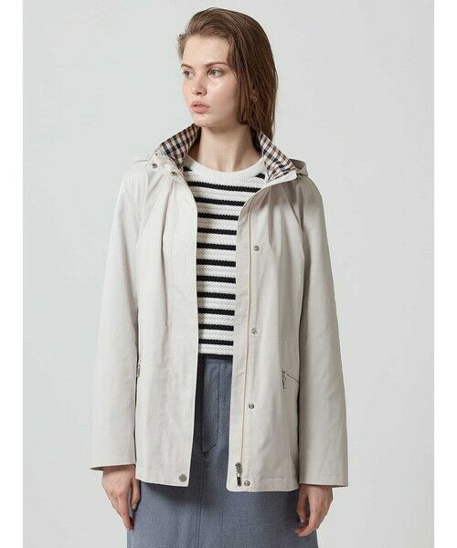 Aquascutum/アクアスキュータム 2WAYフーデットコート ホワイト 8 Aquascutum/アクアスキュータム 2WAYフーデットコート ホワイト 8