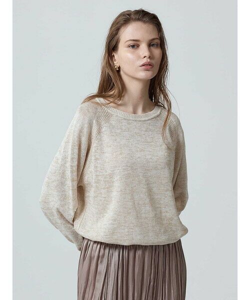 Aquascutum/アクアスキュータム シャイニーニットプルオーバー ベージュ 8 Aquascutum/アクアスキュータム シャイニーニットプルオーバー ベージュ 8