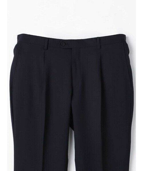 Aquascutum / アクアスキュータム スラックス・ドレスパンツ | Navy Tropical Plain Trousers | 詳細2