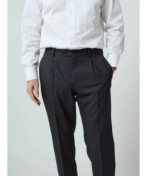 Aquascutum / アクアスキュータム スラックス・ドレスパンツ | Tropical Plain Trousers | 詳細9