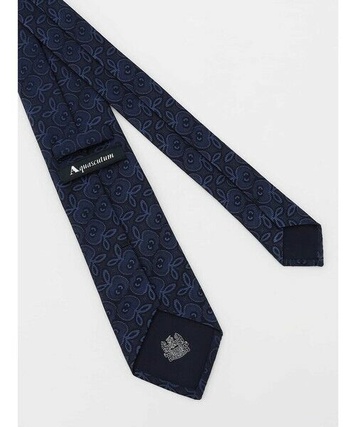 Aquascutum / アクアスキュータム ネクタイ | Stone Wall Carving Motif Tie | 詳細1