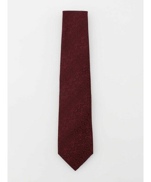 Aquascutum/アクアスキュータム Stone Wall Carving Motif Tie ボルドー F Aquascutum/アクアスキュータム Stone Wall Carving Motif Tie ボルドー F
