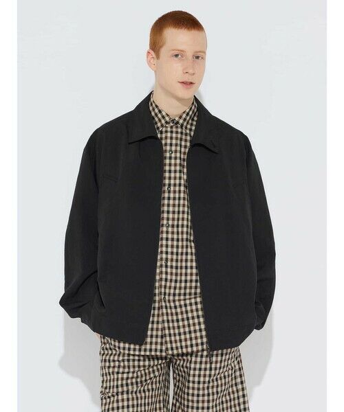 Aquascutum/アクアスキュータム リネンライクタッサージャケット ブラック M Aquascutum/アクアスキュータム リネンライクタッサージャケット ブラック M