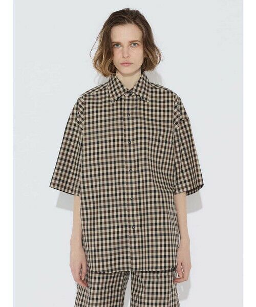 Aquascutum/アクアスキュータム ホワイトレーベルチェック シャツ ネイビー L Aquascutum/アクアスキュータム ホワイトレーベルチェック シャツ ネイビー L