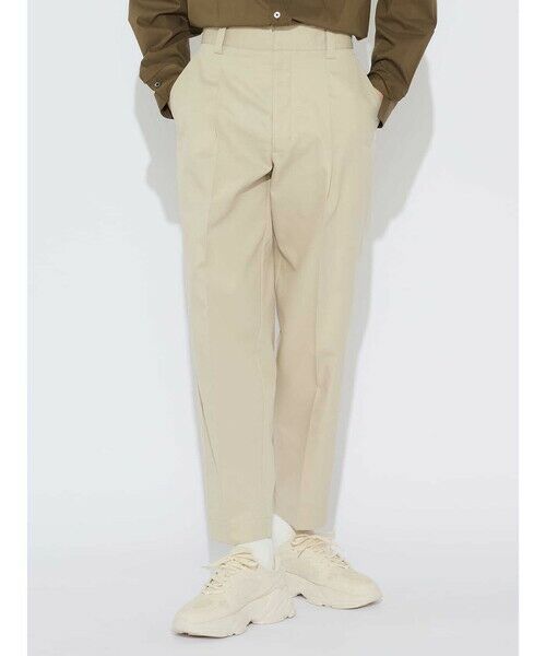 Aquascutum/アクアスキュータム ギャバジン バレルパンツ ホワイト L Aquascutum/アクアスキュータム ギャバジン バレルパンツ ホワイト L