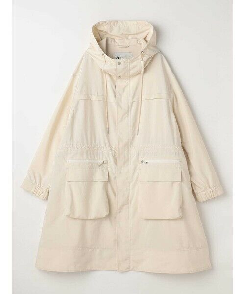 Aquascutum/アクアスキュータム リップストップ ロングパーカー ホワイト L Aquascutum/アクアスキュータム リップストップ ロングパーカー ホワイト L