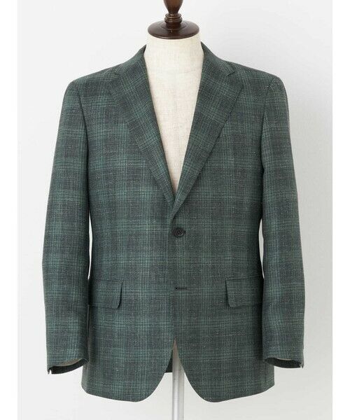Aquascutum/アクアスキュータム Greenery Check Jacket カーキ AB5 Aquascutum/アクアスキュータム Greenery Check Jacket カーキ AB5