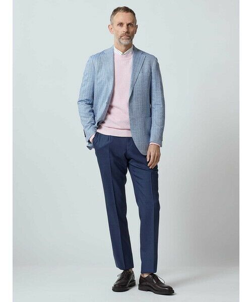 Aquascutum / アクアスキュータム スラックス・ドレスパンツ | Mixyarn High Twist Trousers | 詳細1