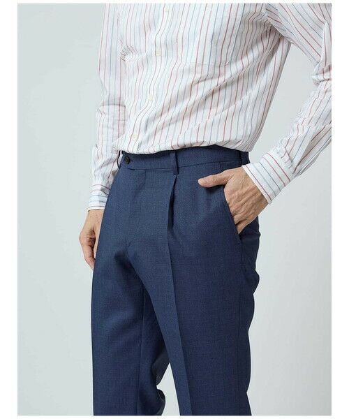 Aquascutum / アクアスキュータム スラックス・ドレスパンツ | Mixyarn High Twist Trousers | 詳細5