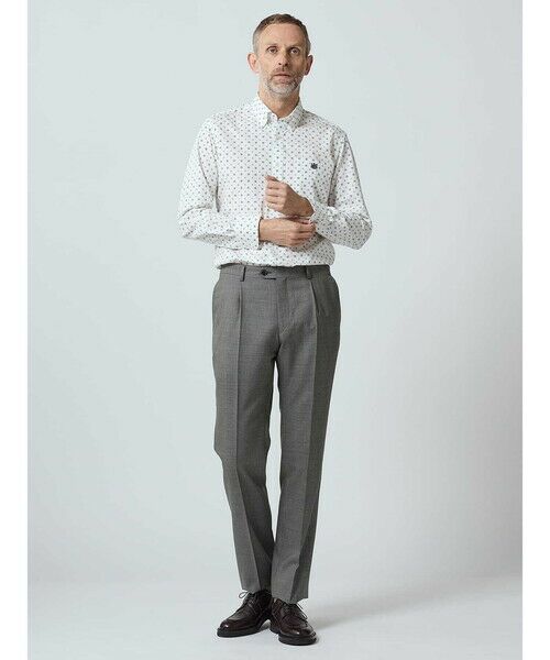 Aquascutum / アクアスキュータム スラックス・ドレスパンツ | Mixyarn High Twist Trousers | 詳細12