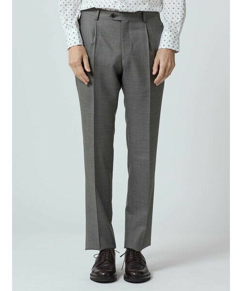 Aquascutum / アクアスキュータム スラックス・ドレスパンツ | Mixyarn High Twist Trousers | 詳細13