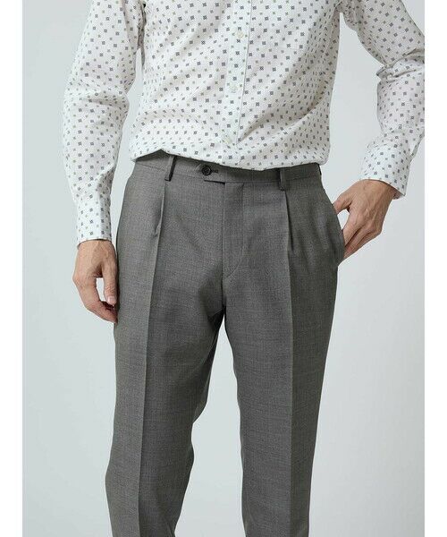 Aquascutum / アクアスキュータム スラックス・ドレスパンツ | Mixyarn High Twist Trousers | 詳細16