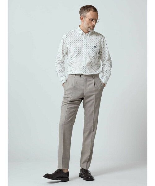 Aquascutum / アクアスキュータム スラックス・ドレスパンツ | Mixyarn High Twist Trousers | 詳細19