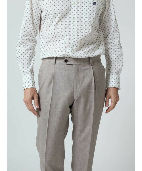 Aquascutum / アクアスキュータム スラックス・ドレスパンツ | Mixyarn High Twist Trousers | 詳細20