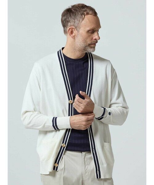 Aquascutum/アクアスキュータム Criket Cardigan ホワイト LL Aquascutum/アクアスキュータム Criket Cardigan ホワイト LL
