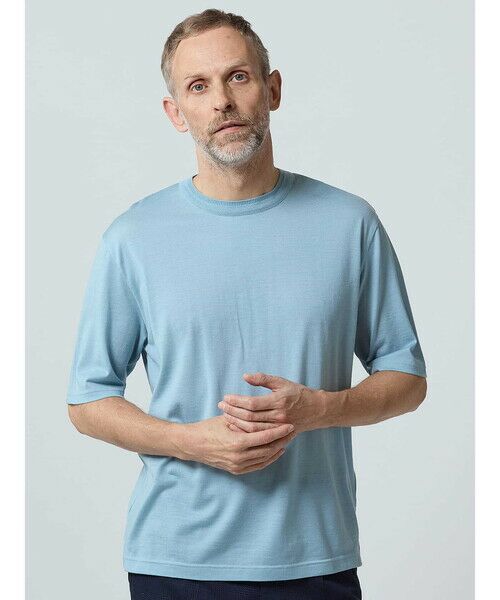 Aquascutum/アクアスキュータム TEC.3 NZ Merino Crew-neck サックス L Aquascutum/アクアスキュータム TEC.3 NZ Merino Crew-neck サックス L