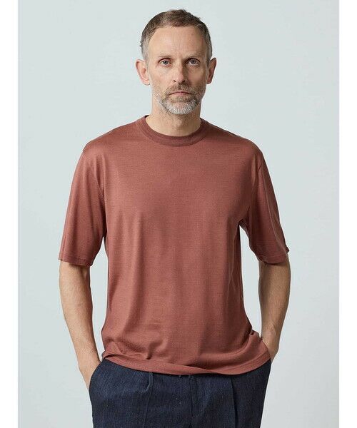 Aquascutum/アクアスキュータム TEC.3 NZ Merino Crew-neck テラコッタ L Aquascutum/アクアスキュータム TEC.3 NZ Merino Crew-neck テラコッタ L