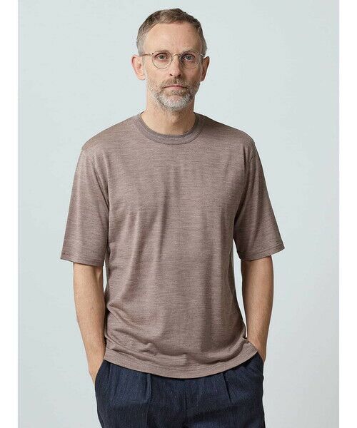 Aquascutum/アクアスキュータム TEC.3 NZ Merino Crew-neck ベージュ M Aquascutum/アクアスキュータム TEC.3 NZ Merino Crew-neck ベージュ M
