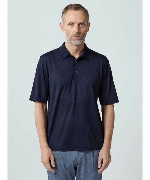 Aquascutum / アクアスキュータム カットソー | TEC.3 NZ Merino Polo-collar | 詳細5