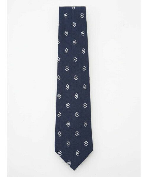 Aquascutum / アクアスキュータム ネクタイ | 【UK Traditional】スクエアモチーフ小紋タイ | 詳細1