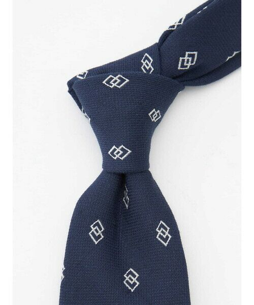 Aquascutum / アクアスキュータム ネクタイ | 【UK Traditional】スクエアモチーフ小紋タイ | 詳細2