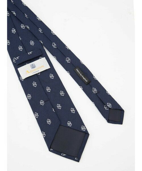 Aquascutum / アクアスキュータム ネクタイ | 【UK Traditional】スクエアモチーフ小紋タイ | 詳細3