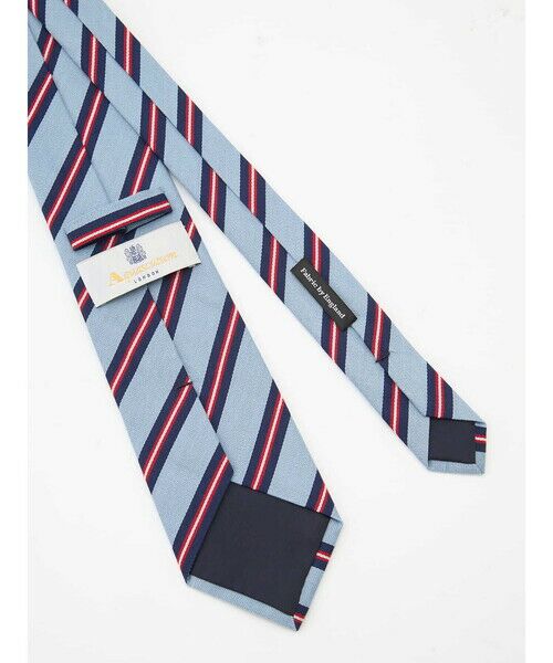 Aquascutum / アクアスキュータム ネクタイ | 【UK Traditional】シルクコットンマットストライプタイ | 詳細3
