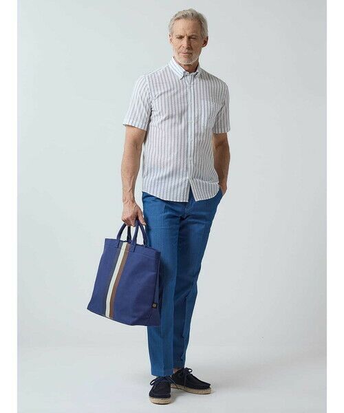 Aquascutum / アクアスキュータム その他小物 | AQ Stripe Canvas Tote Bag | 詳細9