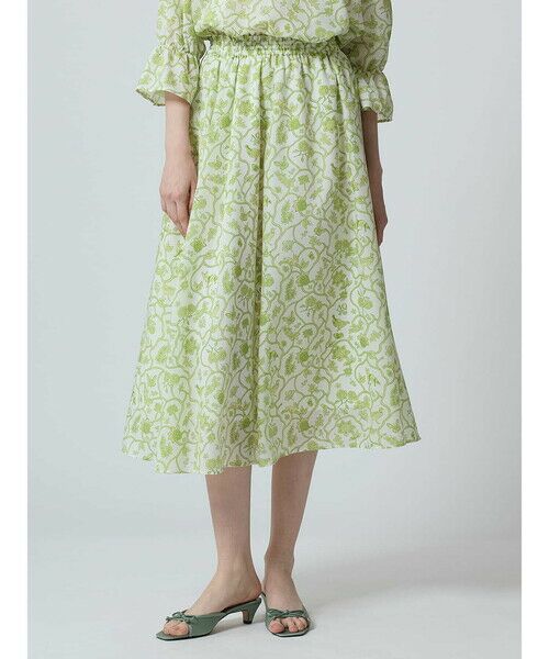 Aquascutum/アクアスキュータム タペストリーPRINT スカート ミント 8 Aquascutum/アクアスキュータム タペストリーPRINT スカート ミント 8
