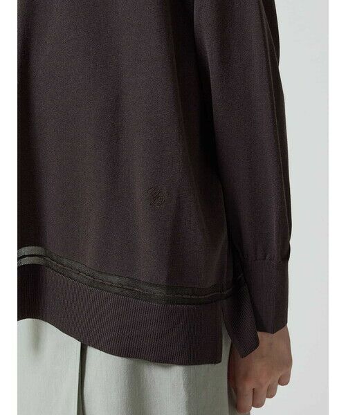 Aquascutum / アクアスキュータム ニット・セーター | シアーライン カーディガン | 詳細2