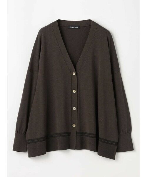 Aquascutum / アクアスキュータム ニット・セーター | シアーライン カーディガン | 詳細3
