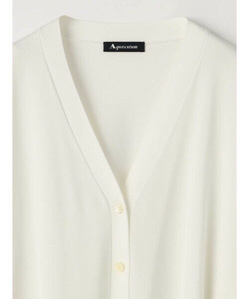Aquascutum / アクアスキュータム ニット・セーター | シアーライン カーディガン | 詳細13