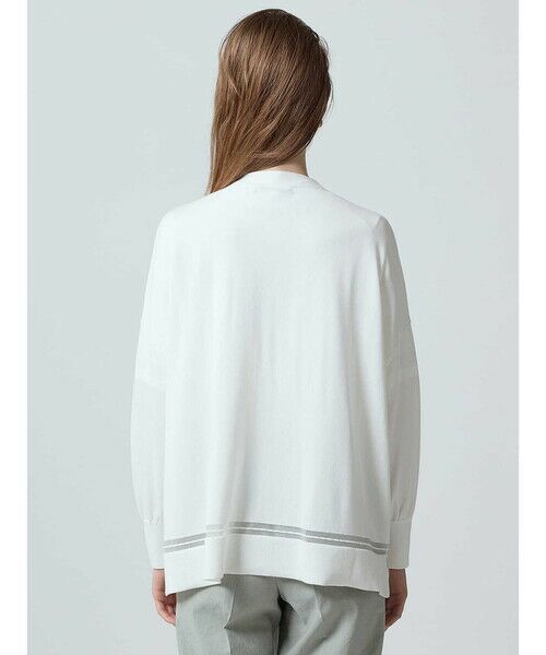 Aquascutum / アクアスキュータム ニット・セーター | シアーライン カーディガン | 詳細8