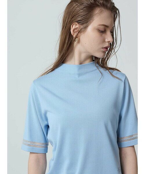 Aquascutum / アクアスキュータム ニット・セーター | シアーライン プルオーバー | 詳細1