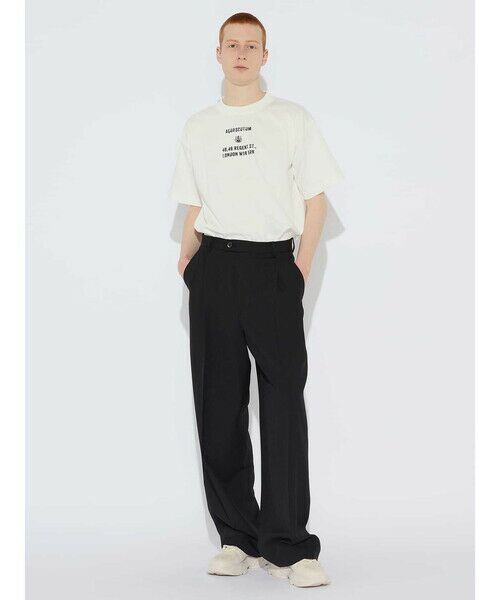 Aquascutum/アクアスキュータム 2タック スラックス ブラック L Aquascutum/アクアスキュータム 2タック スラックス ブラック L