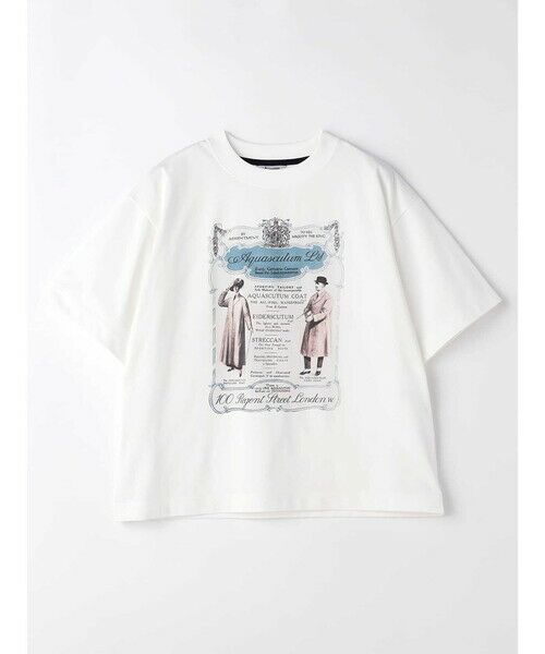 Aquascutum/アクアスキュータム アーカイブプリントT ホワイト S Aquascutum/アクアスキュータム アーカイブプリントT ホワイト S