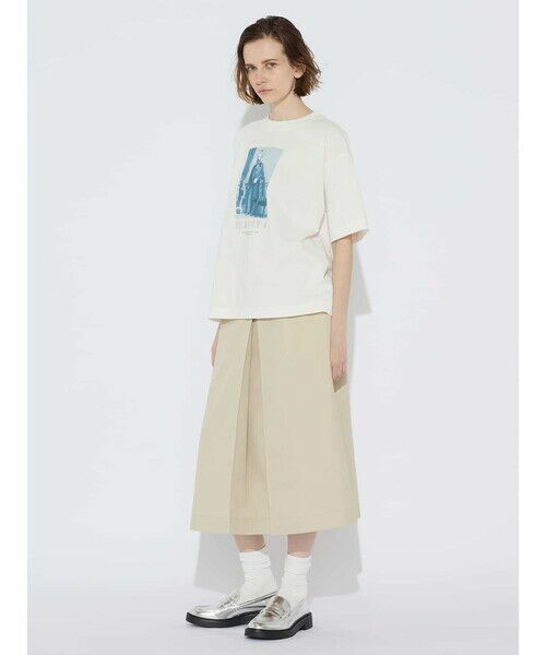 Aquascutum/アクアスキュータム ジョンエマリープリント T-SHIRT ホワイト S Aquascutum/アクアスキュータム ジョンエマリープリント T-SHIRT ホワイト S