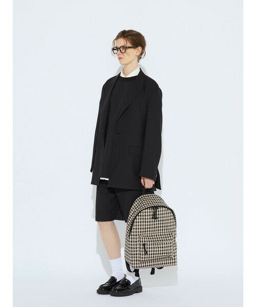Aquascutum/アクアスキュータム ホワイトレーベルチェック リュックサック ネイビー F Aquascutum/アクアスキュータム ホワイトレーベルチェック リュックサック ネイビー F
