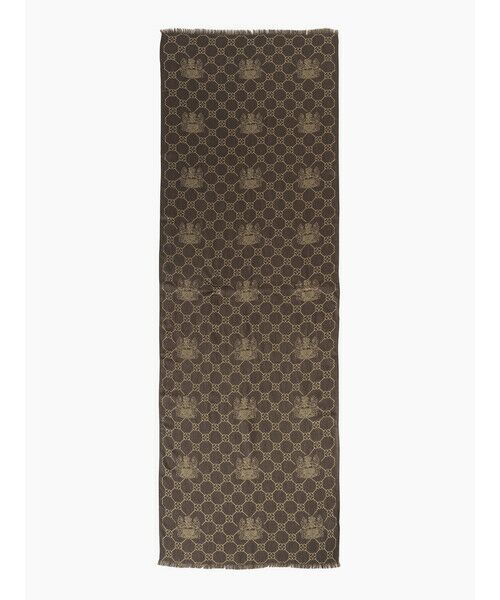 Aquascutum / アクアスキュータム マフラー・ショール・スヌード・ストール | クレスト　ブラック×キャメルブラウン | 詳細1