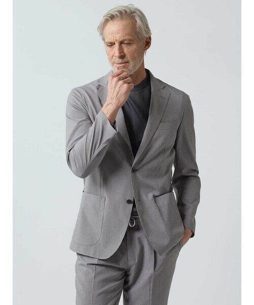 Aquascutum/アクアスキュータム Summer TEC.3 Dot Air Jacket ｸﾞﾚｰ 42