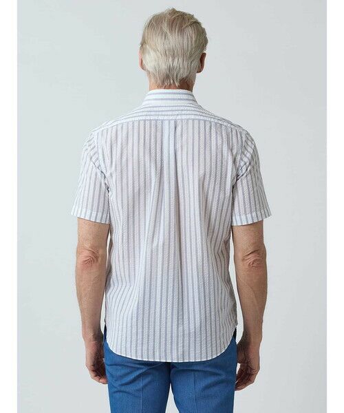 Sucker Stripe Short Sleeve Shirt （シャツ・ブラウス