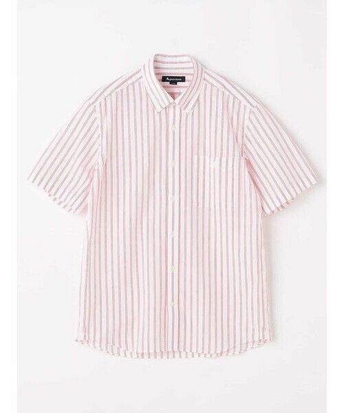 【中古】Aquascutum アクアスキュータム トップス ブラウス ストライプ サイズ10 コットン 日本製＿s-0043-r14 アクアスキュータム公式サイト