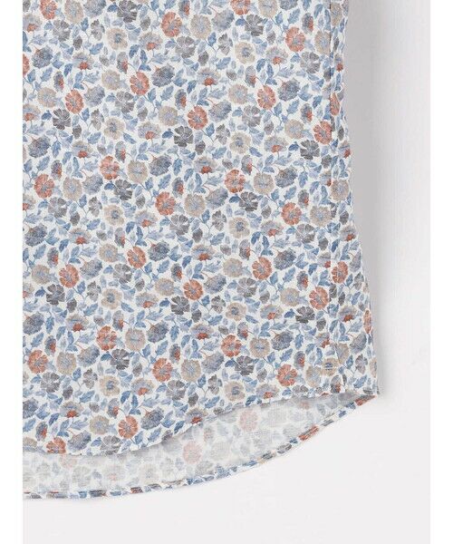 Aquascutum / アクアスキュータム シャツ・ブラウス | Floral Print Short Sleeve Shirt | 詳細10