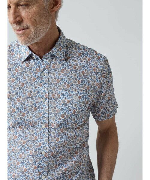 Aquascutum / アクアスキュータム シャツ・ブラウス | Floral Print Short Sleeve Shirt | 詳細5