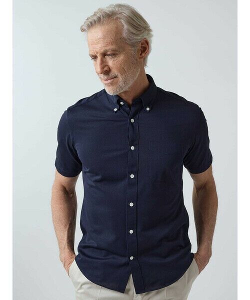 Aquascutum / アクアスキュータム シャツ・ブラウス | Summer TEC.3 Cool Knit Short Sleeve Shir | 詳細5