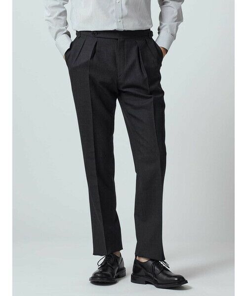 Aquascutum/アクアスキュータム 【UK Traditional】Traditional Plain Trouse チャコール 79 Aquascutum/アクアスキュータム 【UK Traditional】Traditional Plain Trouse チャコール 79