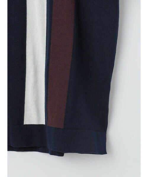 アクアスキュータム　半袖　POLOニット セール】 AQ Stripe Skipper Knit Polo （ニット・セーター