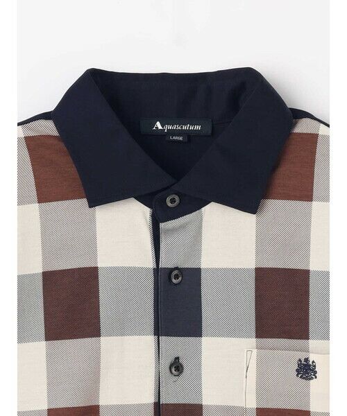 Club Check Print POLO （カットソー）｜Aquascutum / アクア