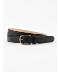 Aquascutum / アクアスキュータム ベルト・サスペンダー | Lizard Embossed Leather Belt