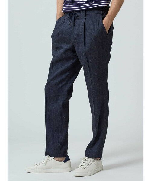 セール】 【KING SIZE】TEC.3 Linen Denim Pants （スラックス・ドレス  